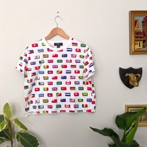 Flags of the World T-shirt 🏴󠁧󠁢󠁥󠁮󠁧󠁿🇦🇺🇧🇫